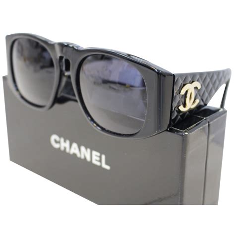 chanel glasses 01450|CHANEL Quilted Sunglasses 01450 Black .